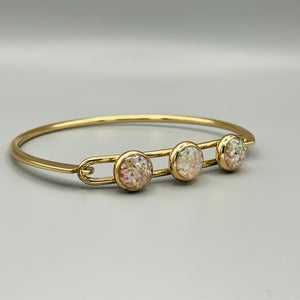 Cremation Ash Memorial Bracelet -Eternal Tides by Cotton Street Art Company, handmade jewelry detail photo 3