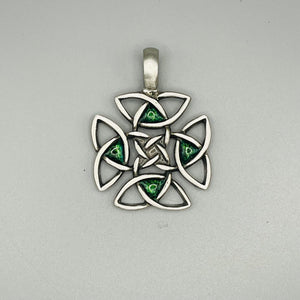 Celtic Memory Knot - Antiqued Pewter Memorial Pendant by Cotton Street Art Company, handmade jewelry main product photo