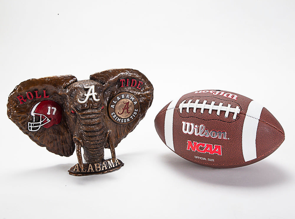 Alabama Crimson Tide Cast Bronze Elephant Statue alternate view 3