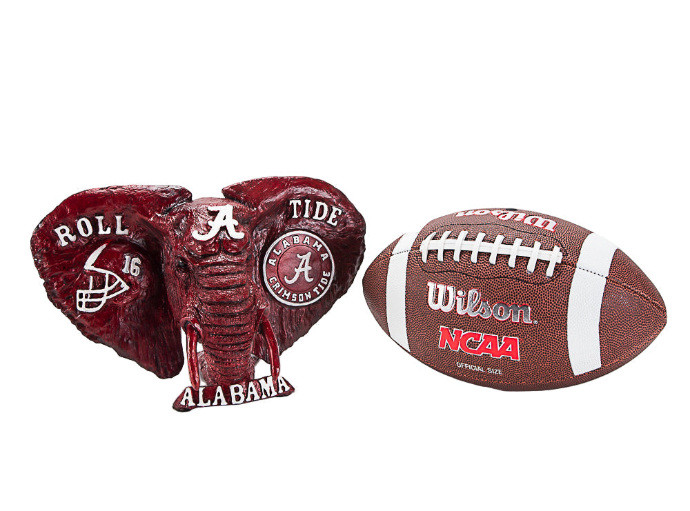 Alabama Crimson Tide Cast Bronze Elephant in Crimson alternate view 2