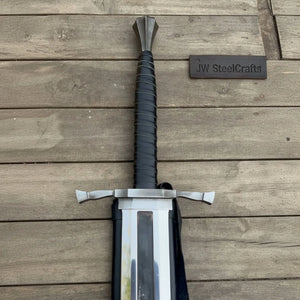 Dragon Slayer Inspired Greatsword Replica 37- 40”+ Slab Blade Berserk Anime Cosplay Sword detail view by JW SteelCrafts