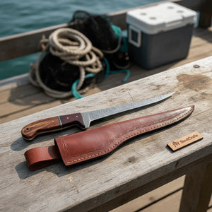 CUSTOM MADE FILLET KNIFE detail view by JW SteelCrafts