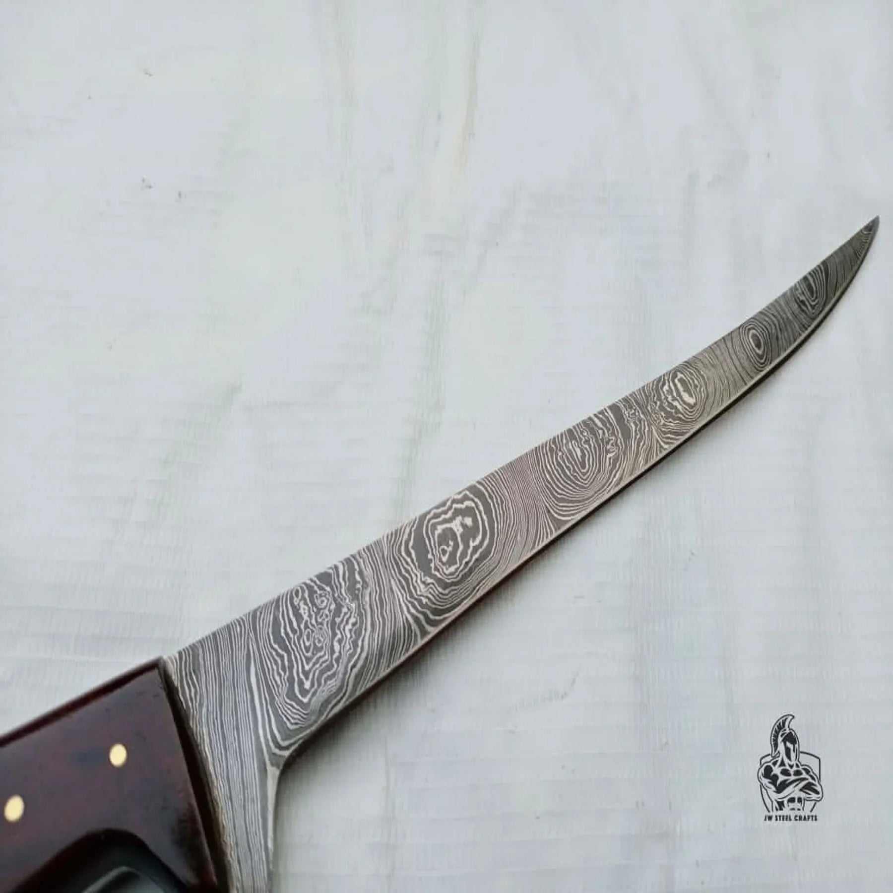 CUSTOM MADE FILLET KNIFE detail view by JW SteelCrafts