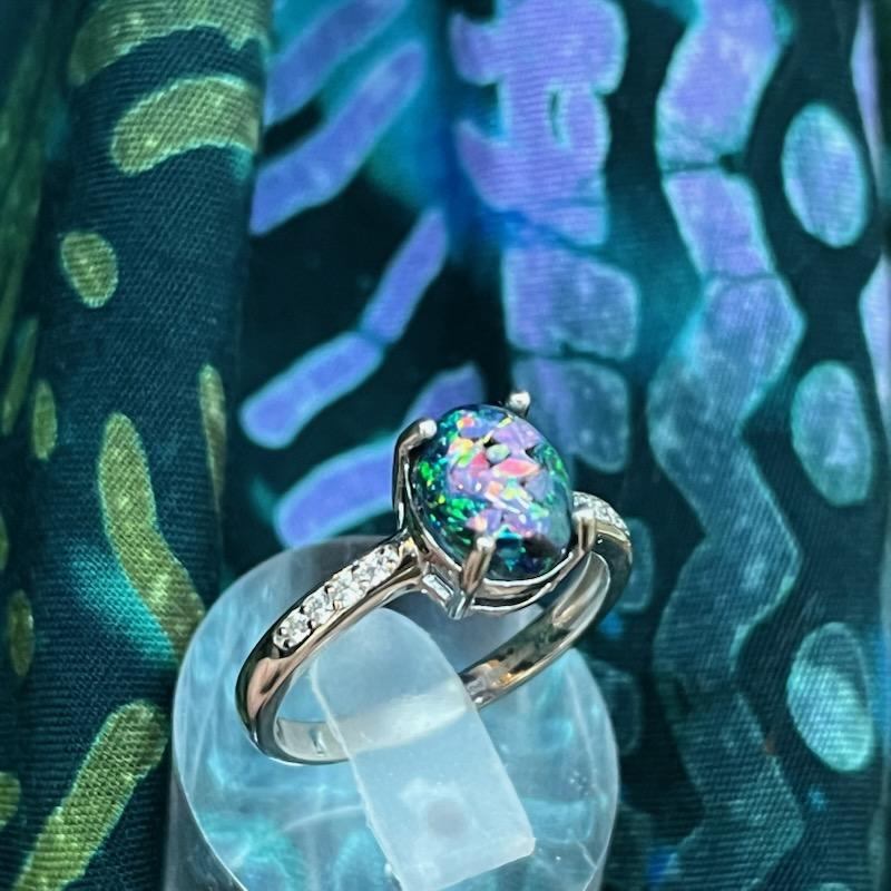 Threads of Time Memory Ring by Cotton Street Art Company, handmade jewelry detail photo 5