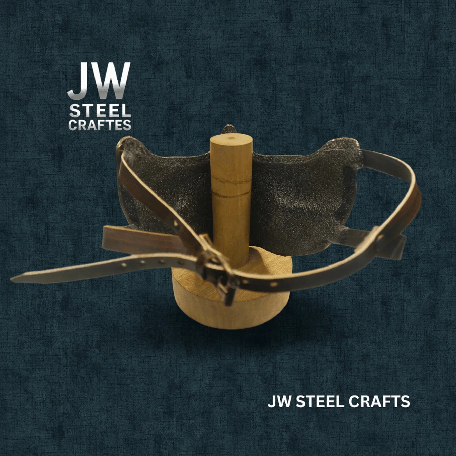 Handmade Metallic Half Face Mask | Golden Cast Art Mask for Display detail view by JW SteelCrafts