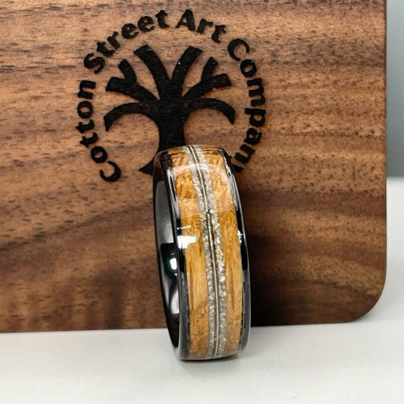 The Infinite String Memorial Ring by Cotton Street Art Company, handmade jewelry detail photo 3