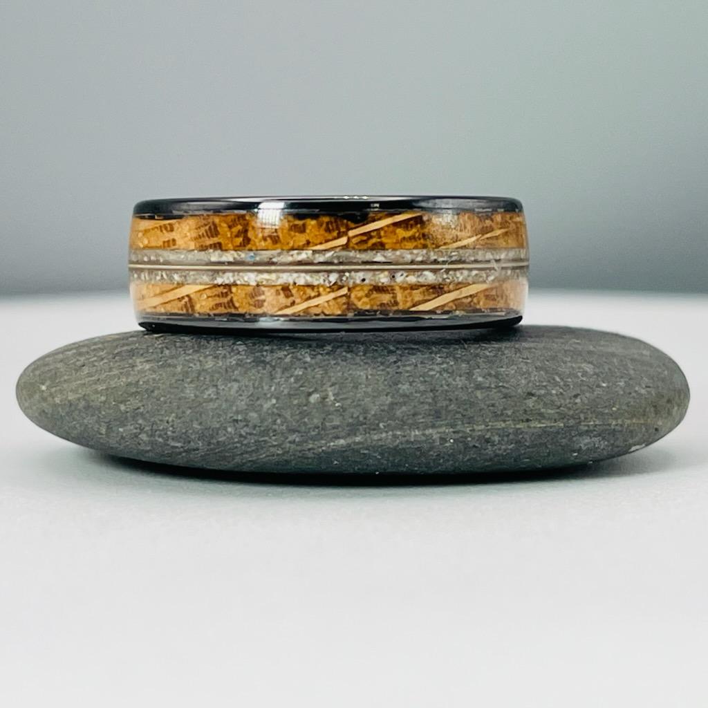 The Infinite String Memorial Ring by Cotton Street Art Company, handmade jewelry detail photo 5