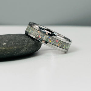 Diamond Sparkle Memorial Ring by Cotton Street Art Company, handmade jewelry detail photo 6