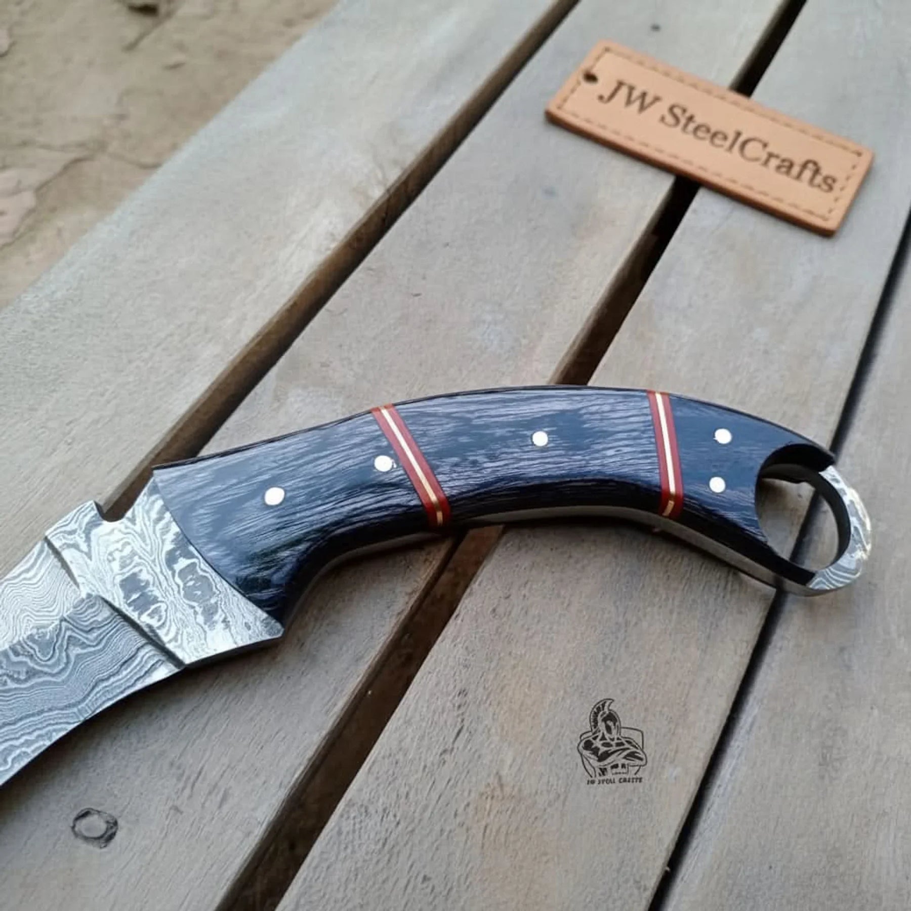 Hand Forged Karambit Knife By JW Steel Crafts detail view by JW SteelCrafts