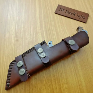 Custom Handmade HUNTING TRACKER Tactical Hunter Blade Survival detail view by JW SteelCrafts