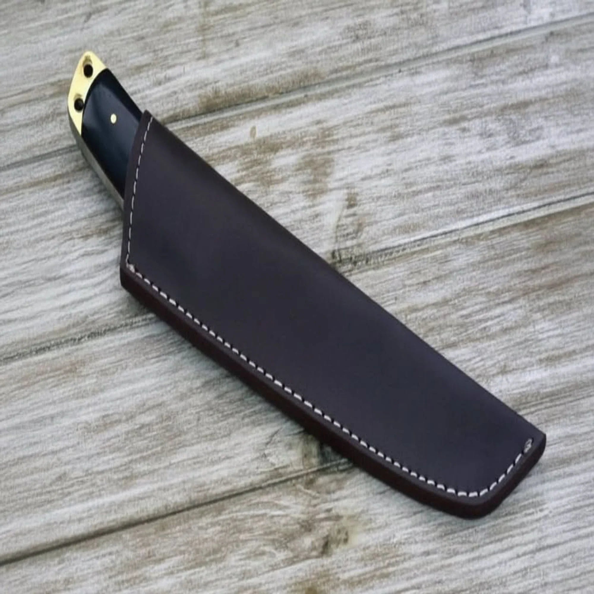 Custom tactical Tanto knife, damascus knife, Tanto detail view by JW SteelCrafts