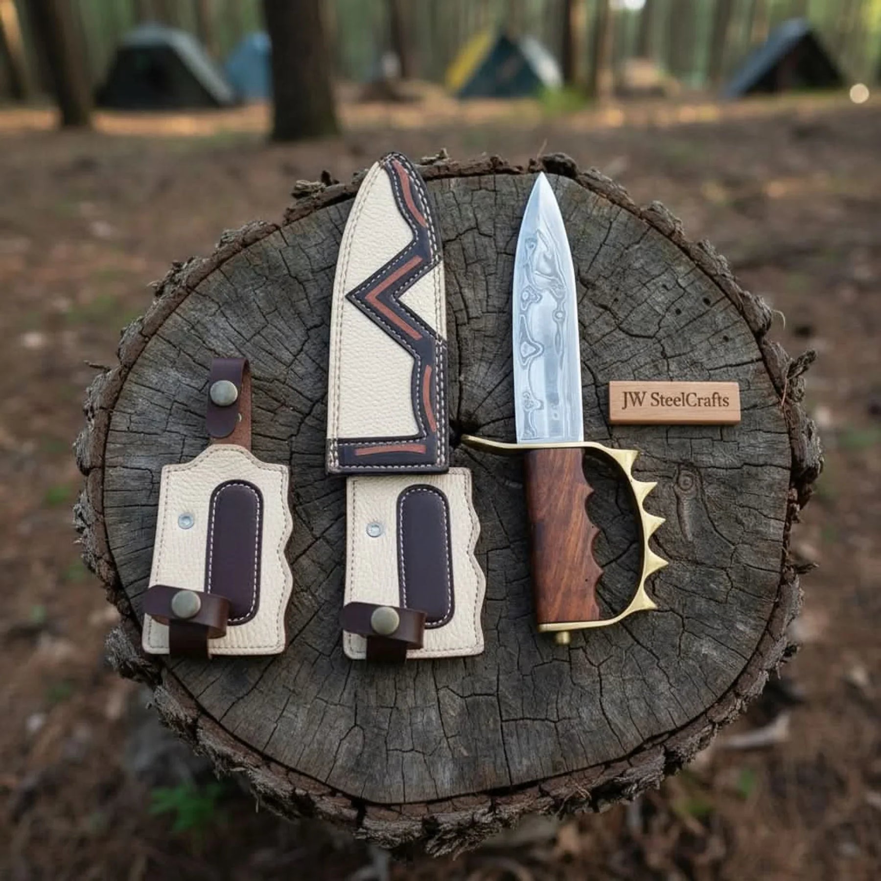 Custom Made Damascus Stainless Steel MB-0088 by JW SteelCrafts