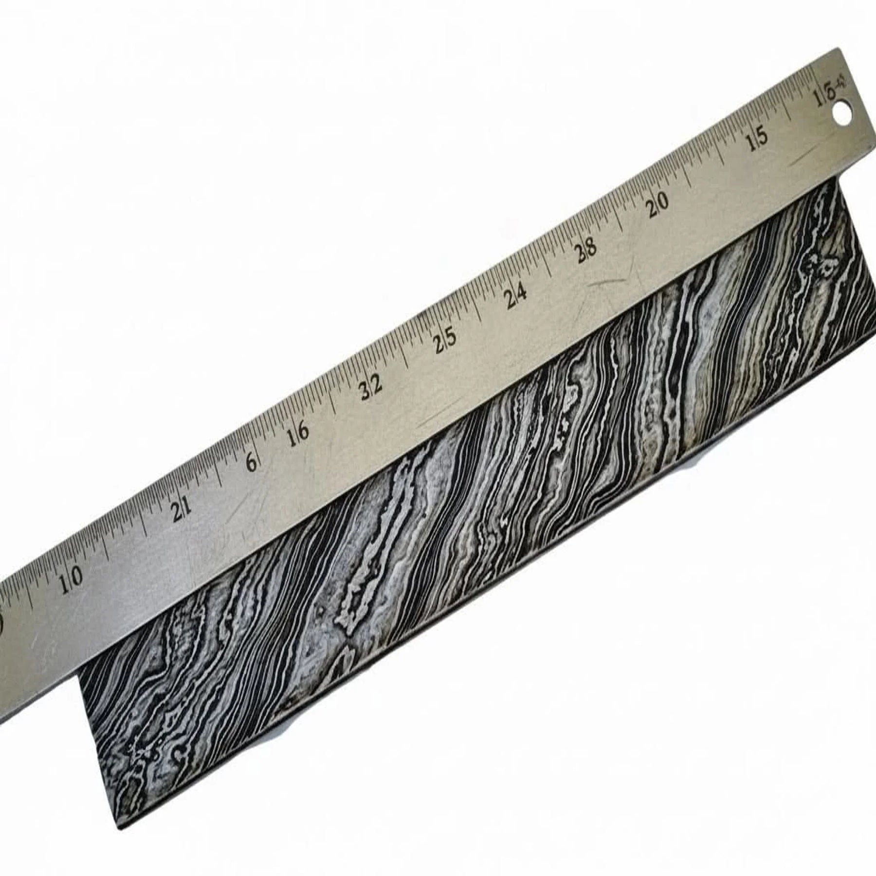Trailcraft Damascus Billet Bar 10" Pattern Welded Blank for Knife Making by JW SteelCrafts