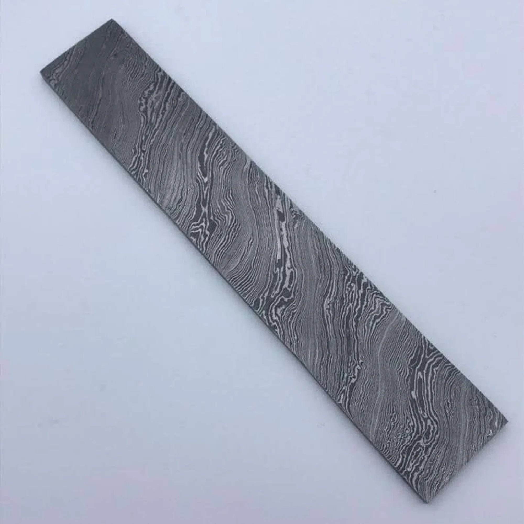 10" Quality Handmade damascus Steel Blank billet with 4.8mm thickness DE-0053 by JW SteelCrafts