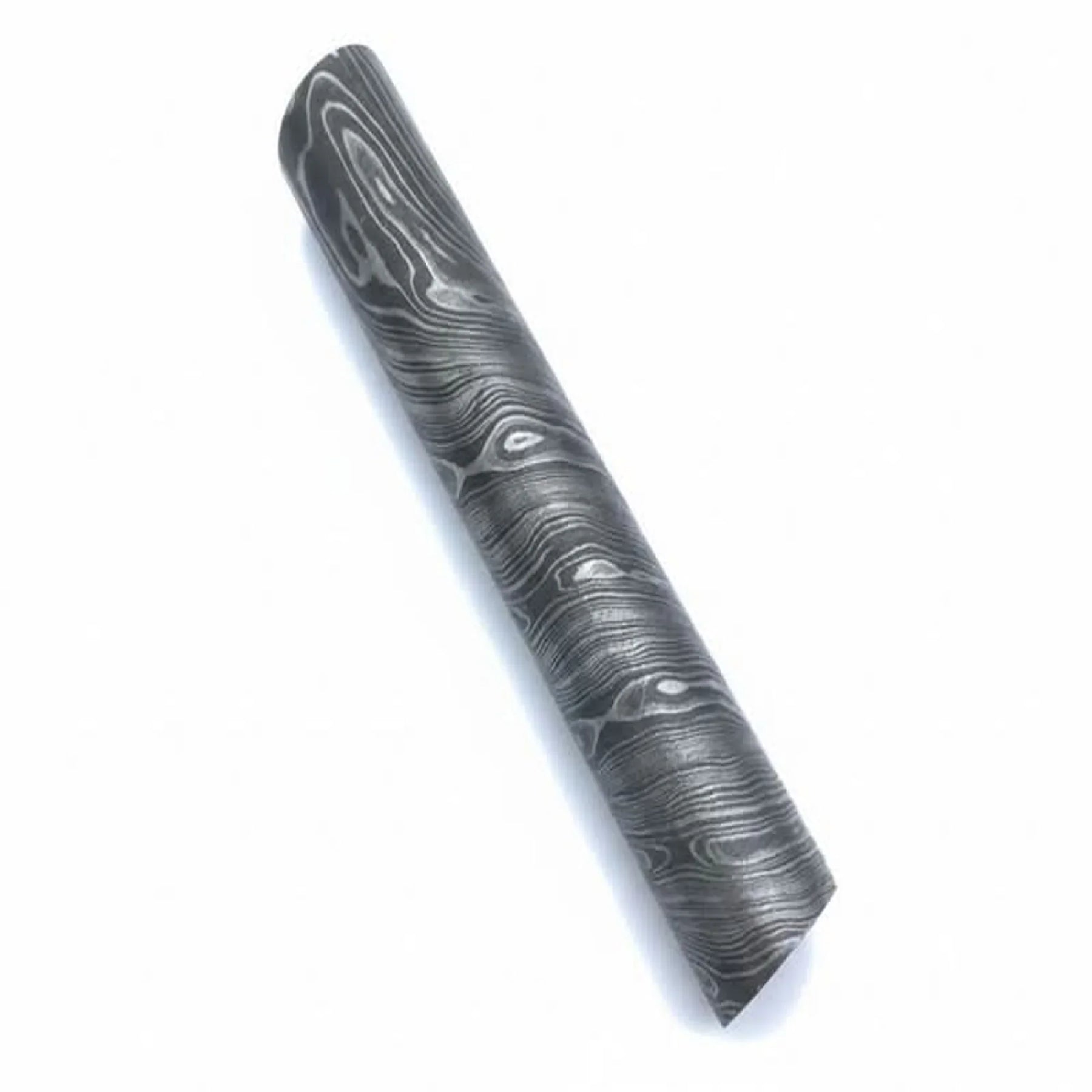 Custom Handmade Wolfcore Forge Damascus Round Bar 5.5 Inch 32 mm Diameter by JW SteelCrafts