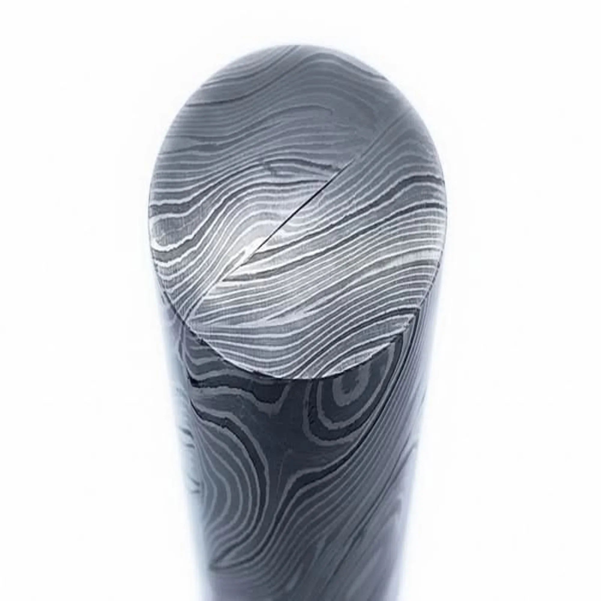 Ashgrain Damascus Rod Handmade 5.5 Inch Round Bar for Ring Making detail view by JW SteelCrafts