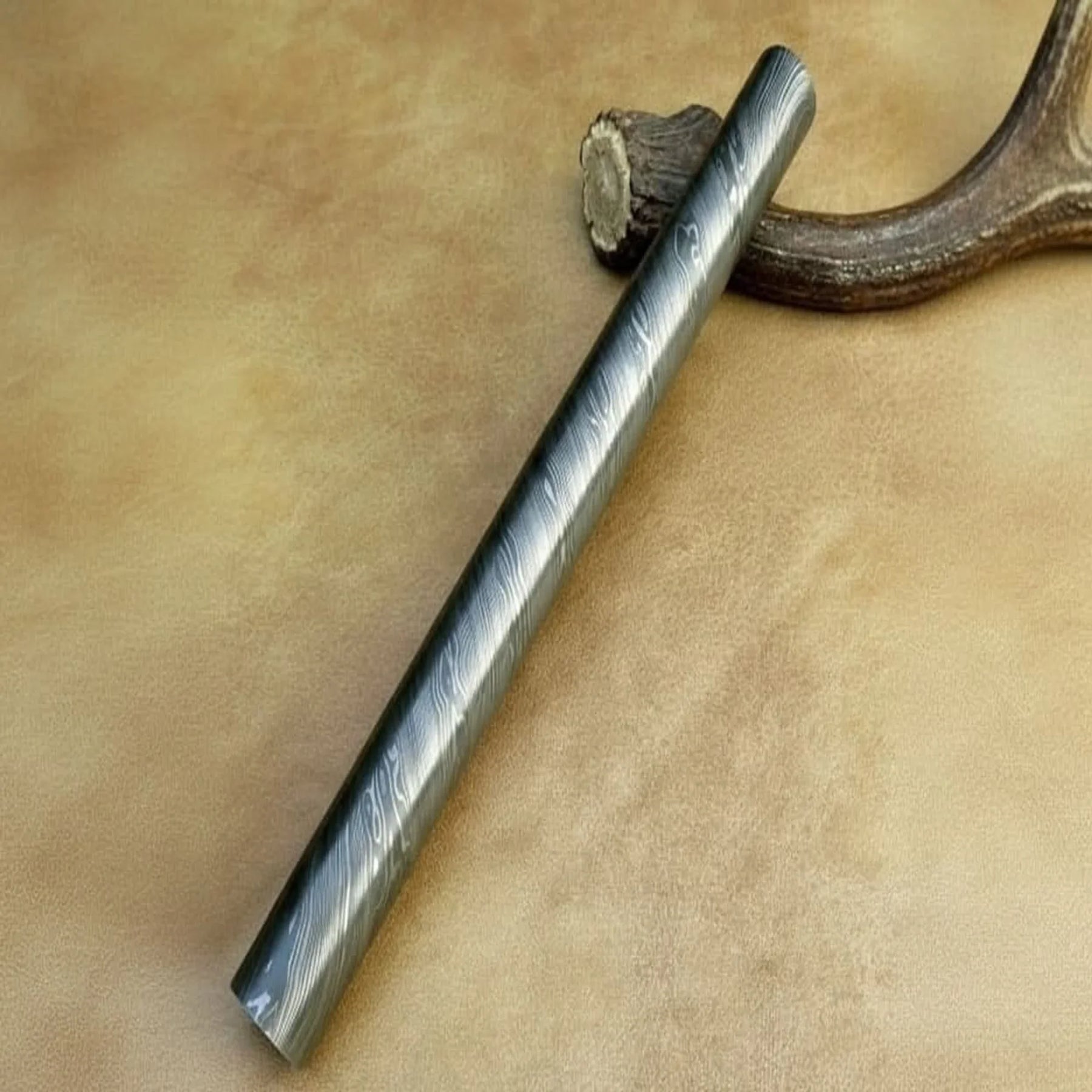 Custom Hand Made Damascus Sword Blank Blade DE-0065 by JW SteelCrafts