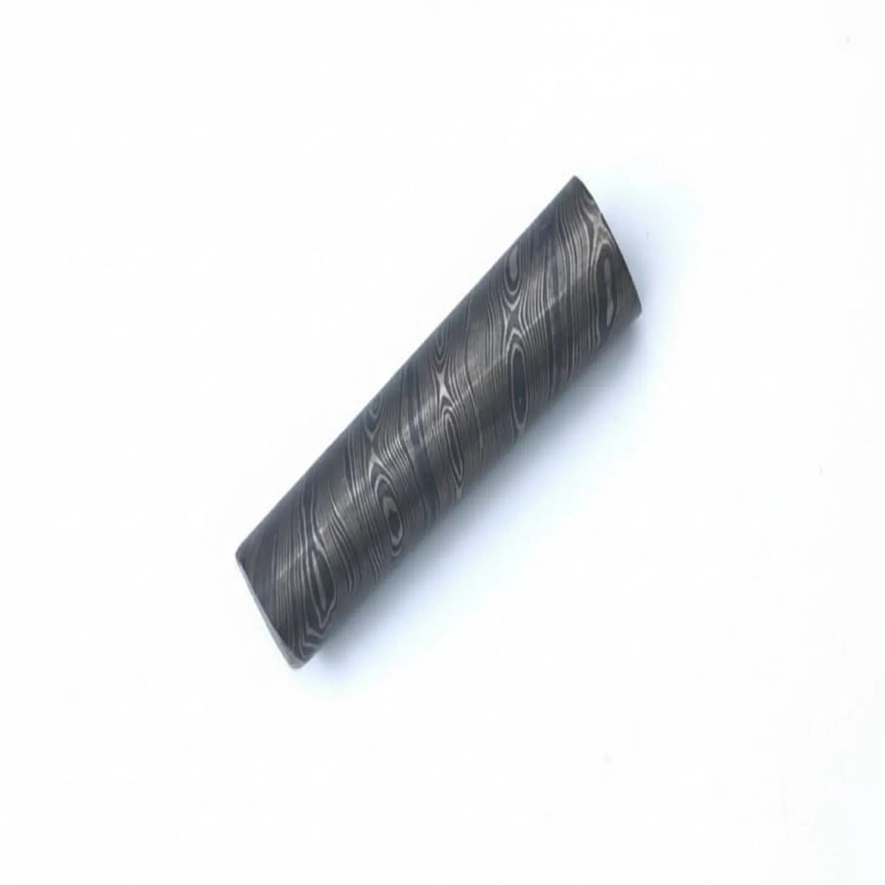 Onyx Damascus Rod 4" Damascus Steel Round Bar Rod 1-1/8 Diameter for Ring Making by JW SteelCrafts