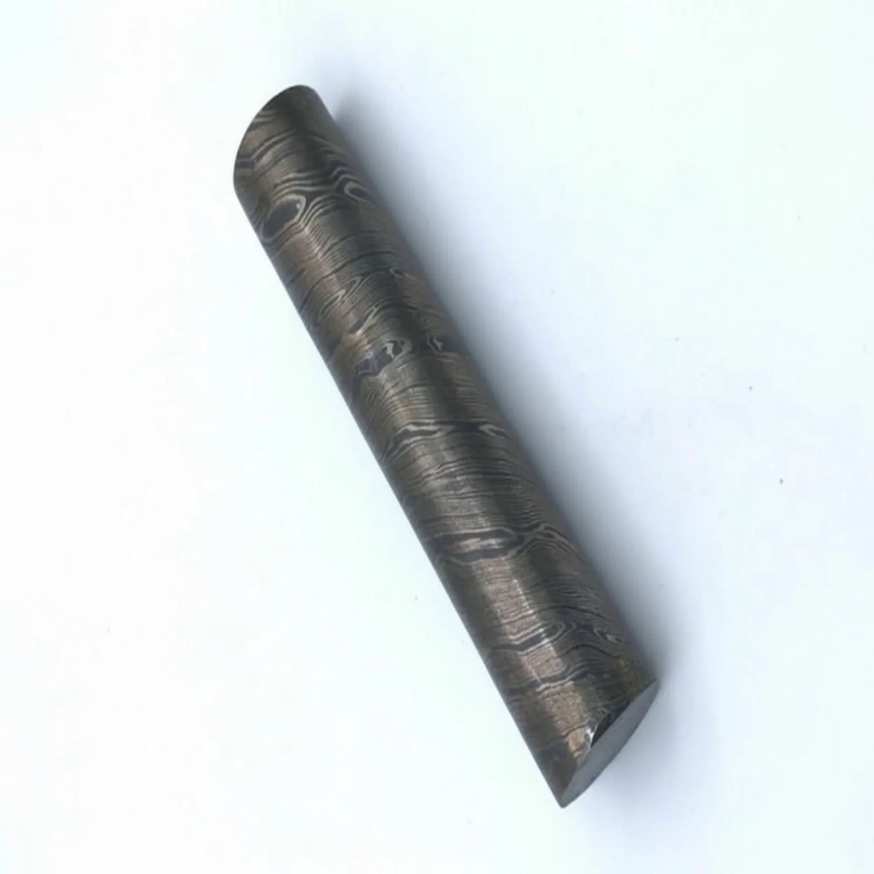 25.5 mm Damascus Steel Round Rod for Rings Pens Buckles by JW SteelCrafts