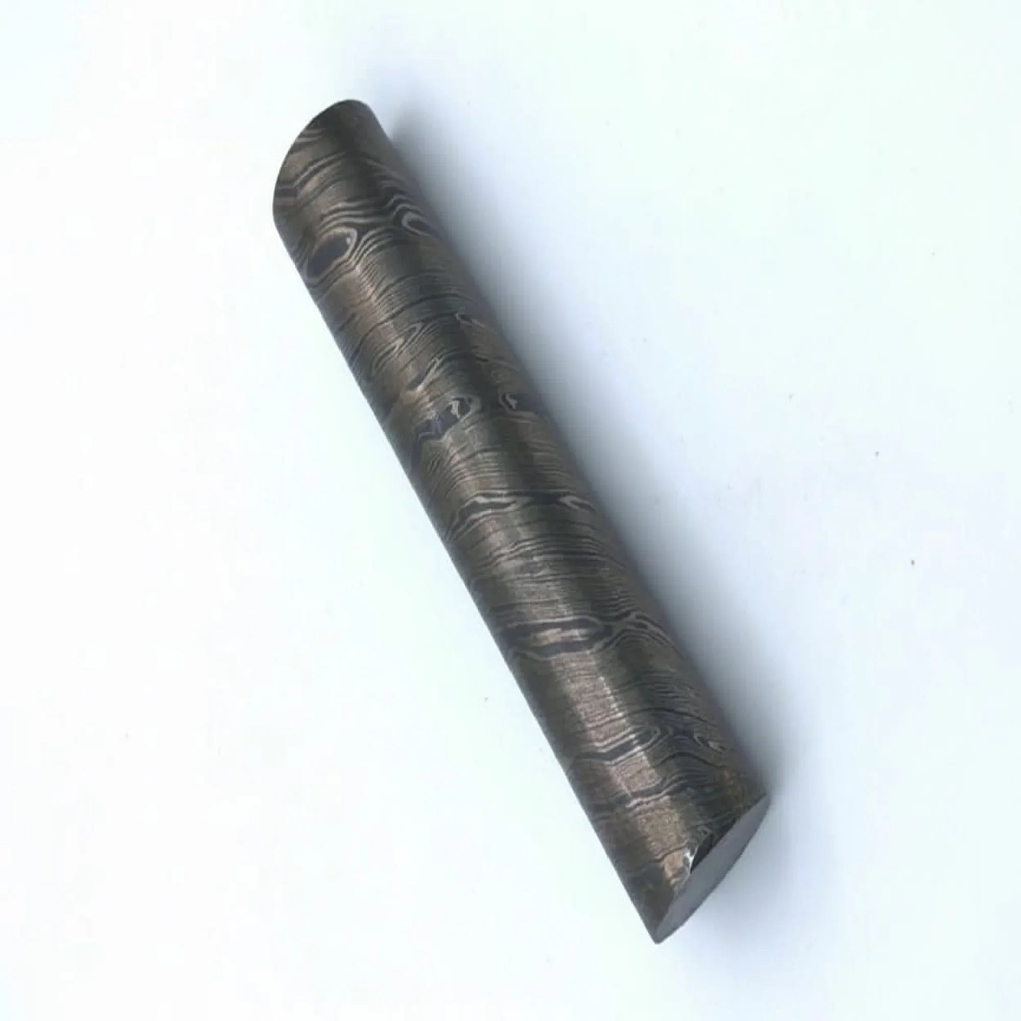 25.5 mm Damascus Steel Round Rod for Rings Pens Buckles by JW SteelCrafts