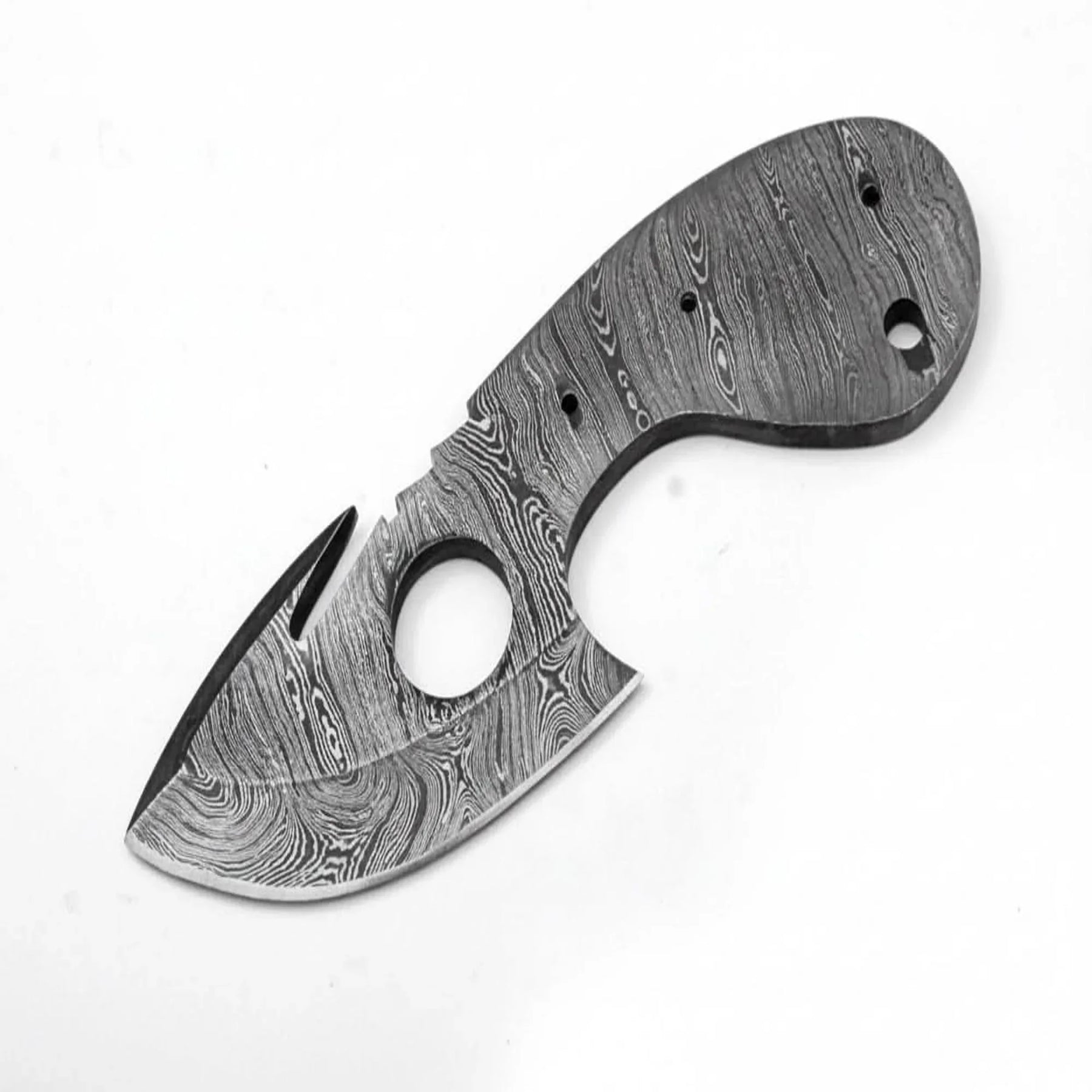 Custom Twist Damascus Steel Small Blank Blade for Skinning/ Hunting knife making Blank Blade by JW SteelCrafts
