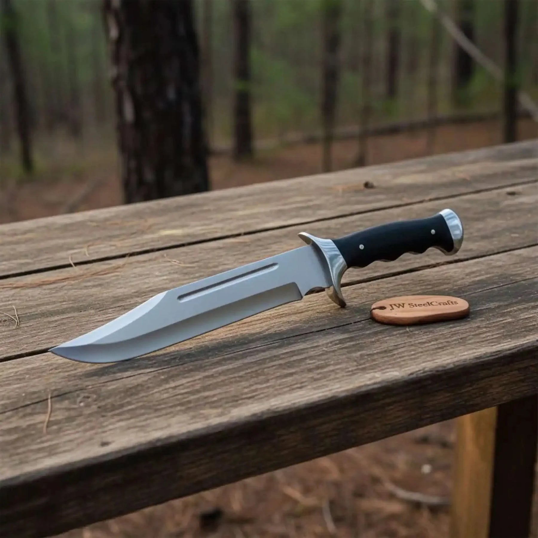 Sheffield Clip Point Bowie Knife D2 Steel Fixed Blade | JW SteelCrafts by JW SteelCrafts