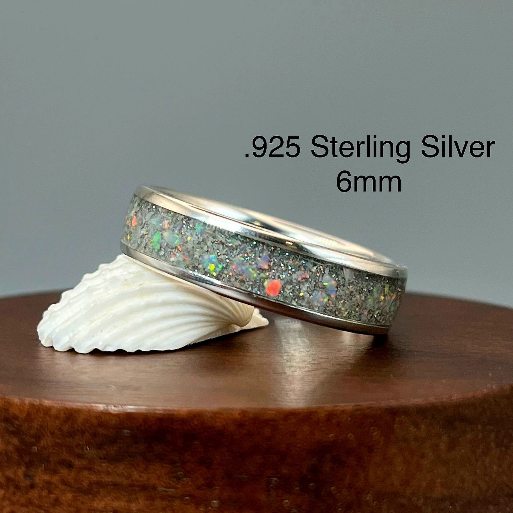 Diamond Sparkle Memorial Ring by Cotton Street Art Company, handmade jewelry detail photo 3