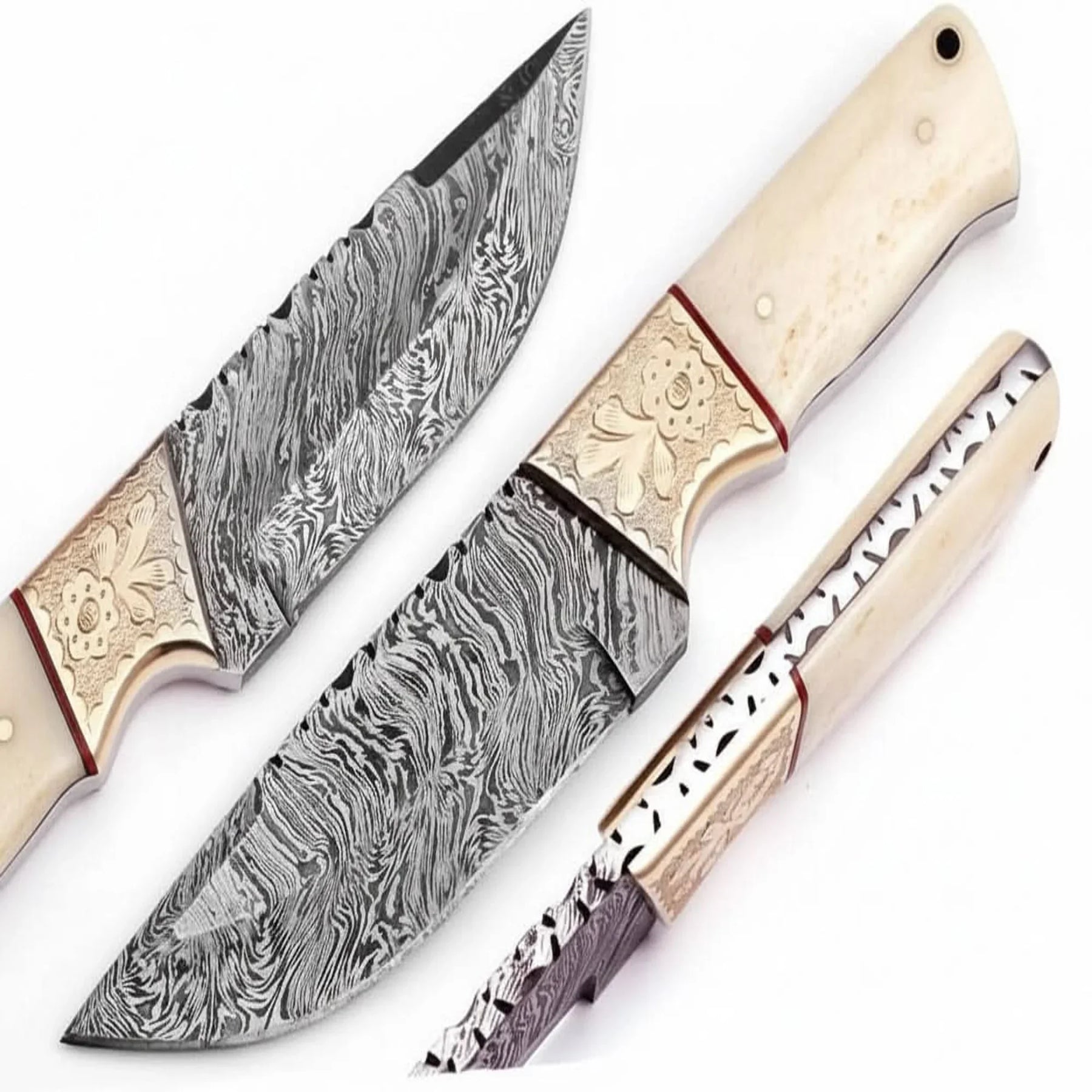 Handmade Bushcraft Knife Damascus Steel DK-0407 by JW SteelCrafts