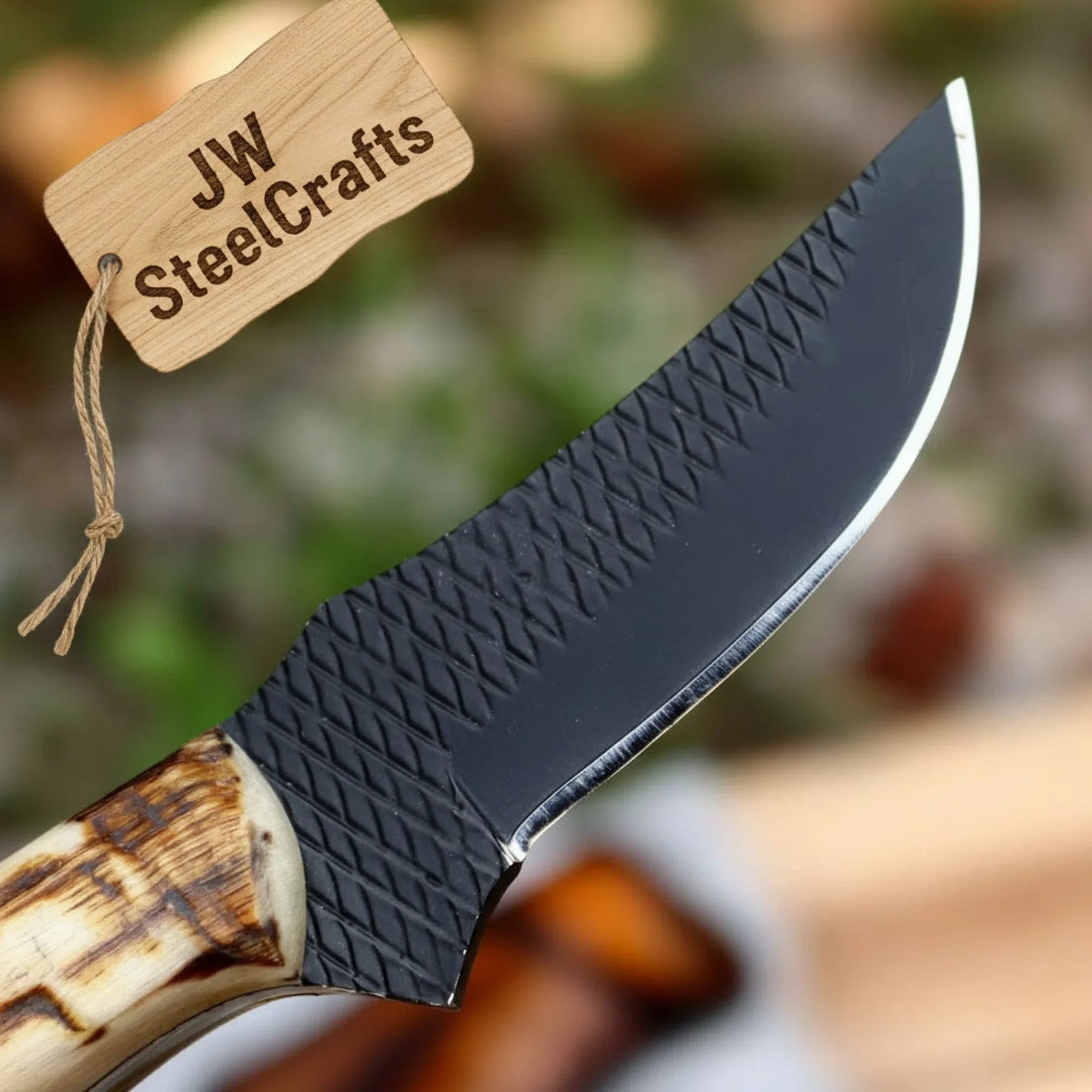 Ironstag Cowboy Knife 8" Handmade Carbon product detail, view 4