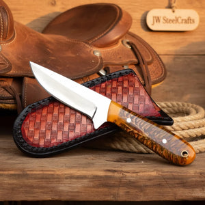Rosewood Trail Skinner Knife by JW SteelCrafts