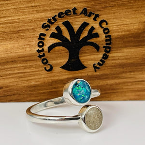 Everlasting Duo Keepsake Ring by Cotton Street Art Company, handmade jewelry detail photo 17