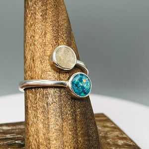Everlasting Duo Keepsake Ring by Cotton Street Art Company, handmade jewelry detail photo 5