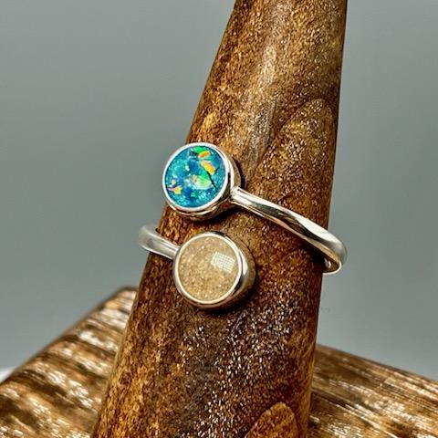 Everlasting Duo Keepsake Ring by Cotton Street Art Company, handmade jewelry detail photo 11
