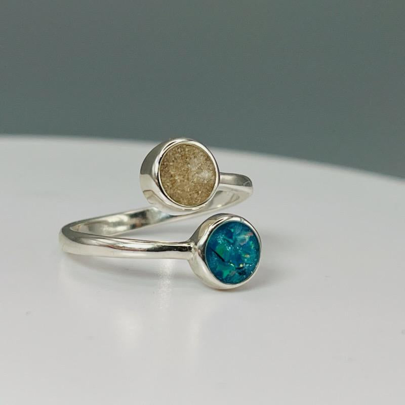 Everlasting Duo Keepsake Ring by Cotton Street Art Company, handmade jewelry detail photo 16
