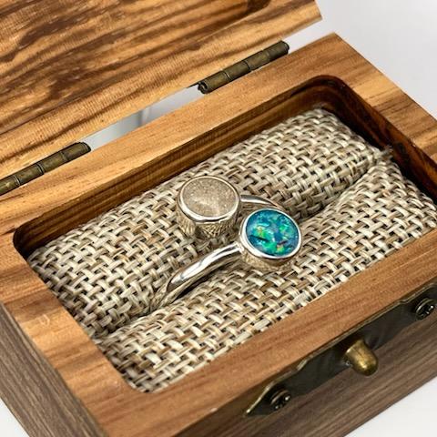 Everlasting Duo Keepsake Ring by Cotton Street Art Company, handmade jewelry detail photo 12