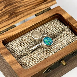 Everlasting Duo Keepsake Ring by Cotton Street Art Company, handmade jewelry detail photo 12