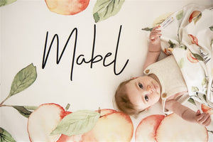 Georgia Peach Personalized Crib Sheet by AGreatBaby — view 9 of 11
