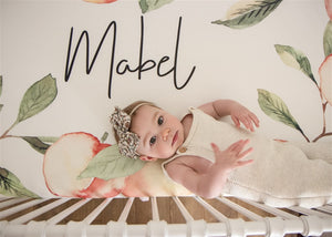 Georgia Peach Personalized Crib Sheet by AGreatBaby — view 10 of 11