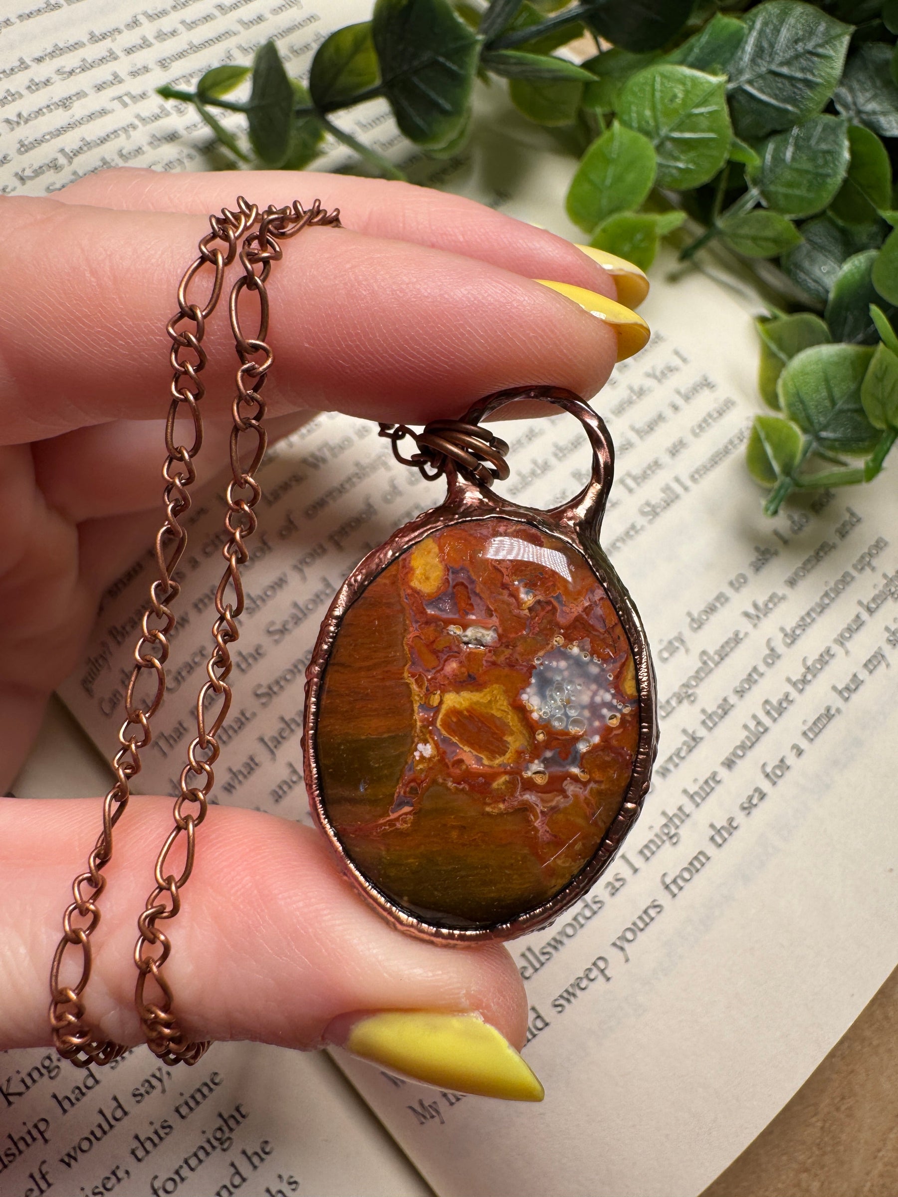 Ocean Jasper Necklace by Copper Ashes
