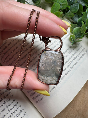Crazy Lace Agate Necklace by Copper Ashes
