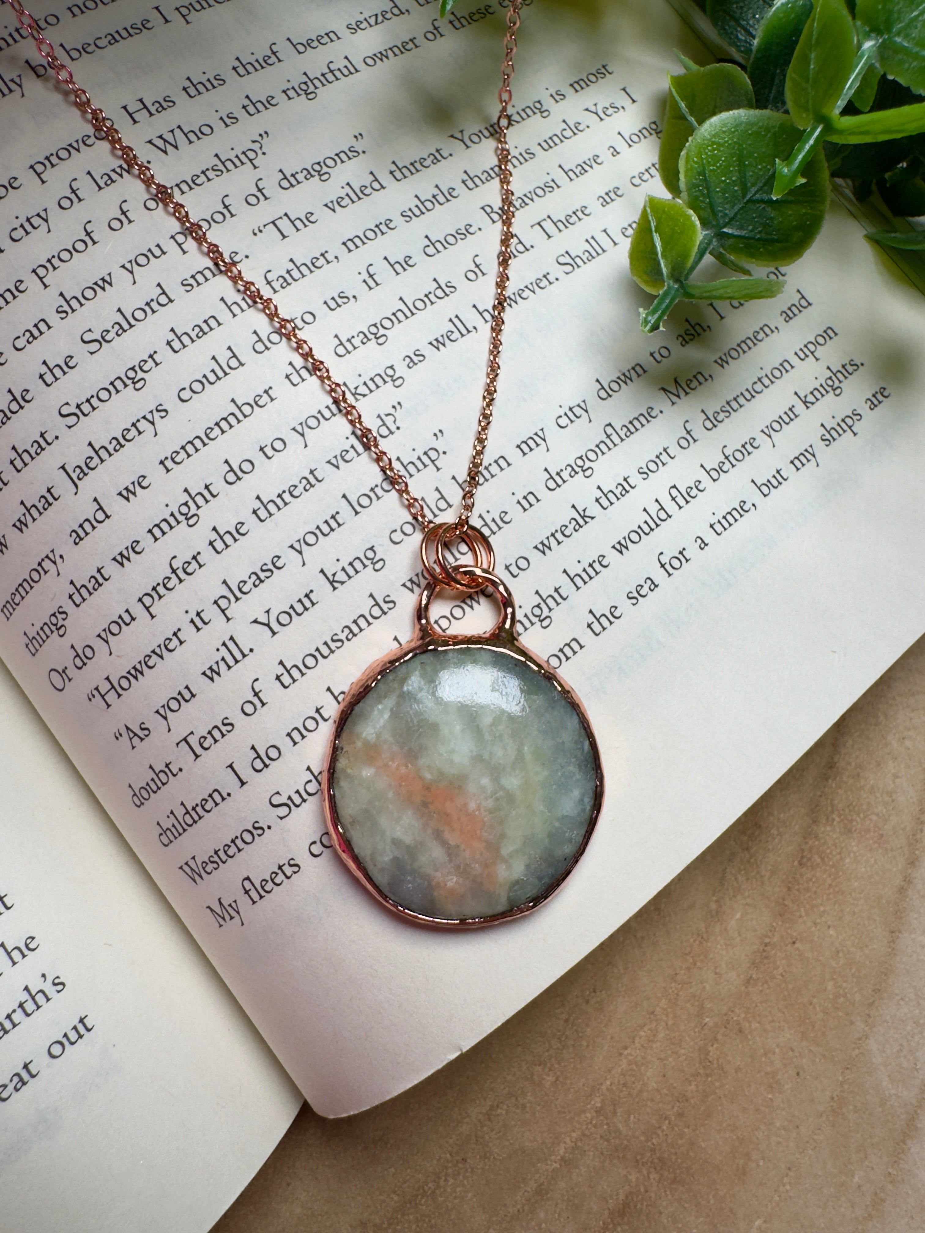 Calcite Necklace by Copper Ashes