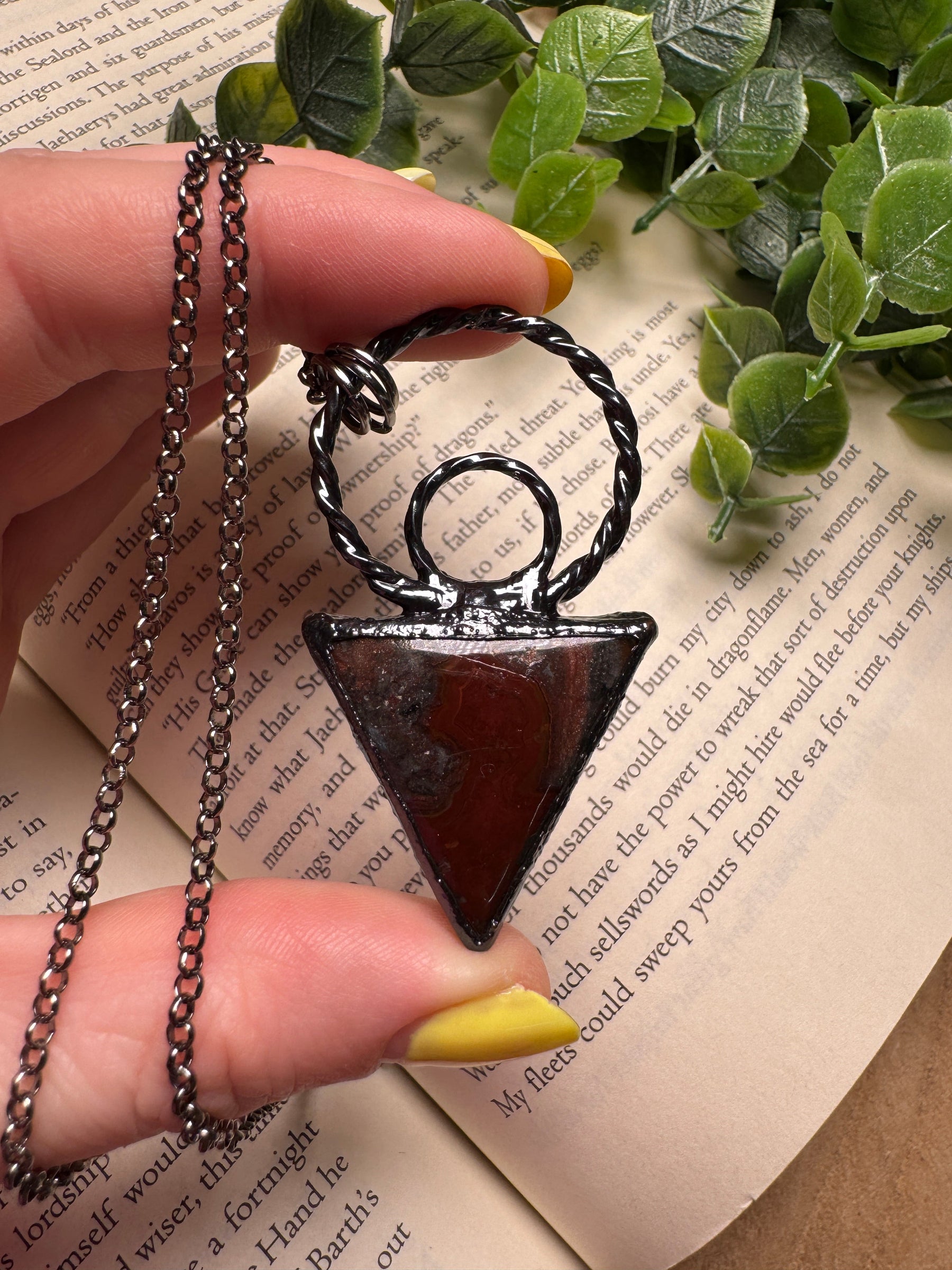 Bloodstone Necklace by Copper Ashes
