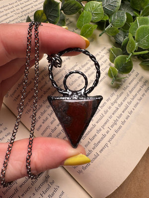 Bloodstone Necklace by Copper Ashes