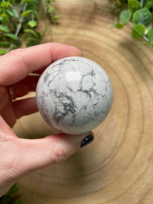 Howlite Sphere by Copper Ashes