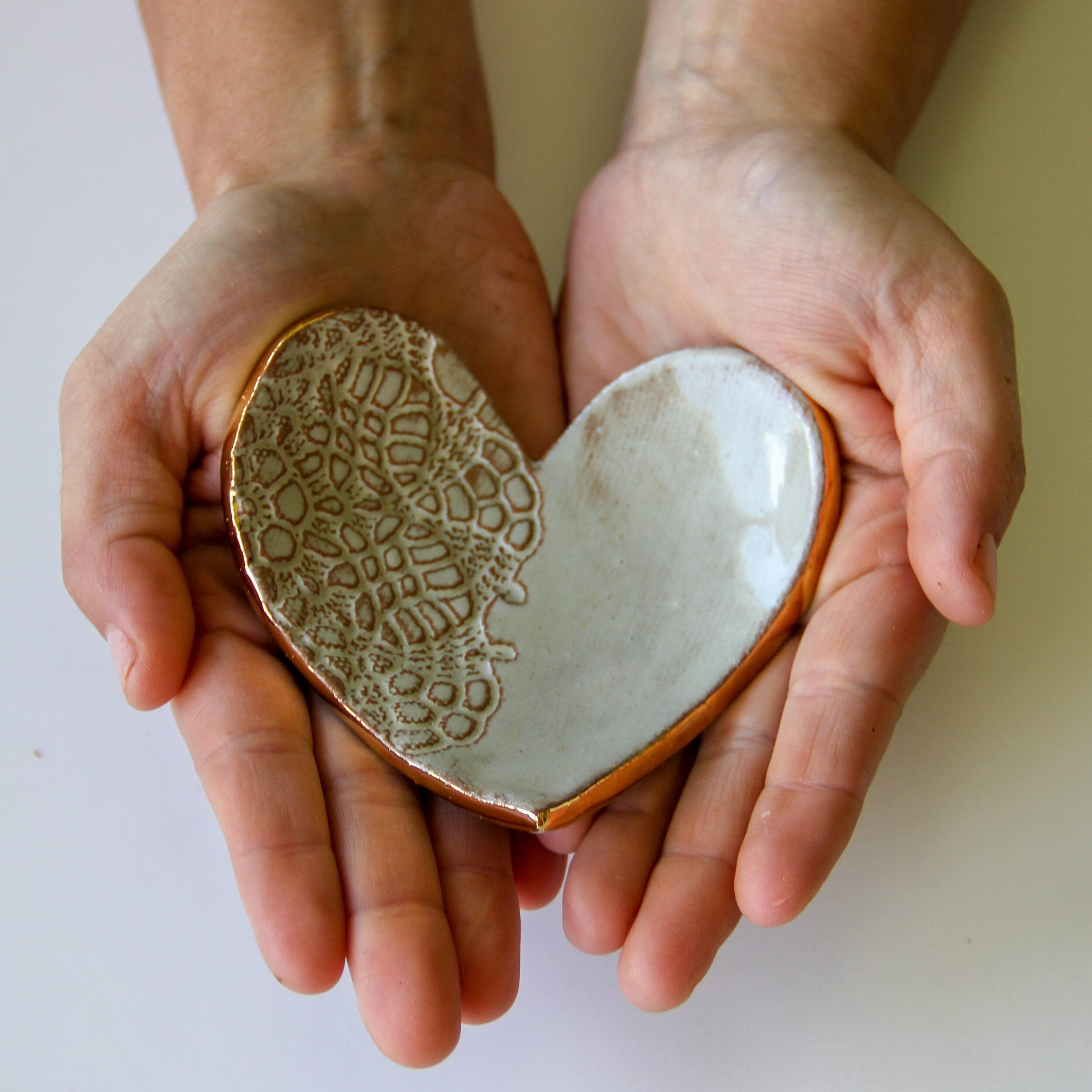 Prodigal Pottery Heart Ring Dish — product view 1