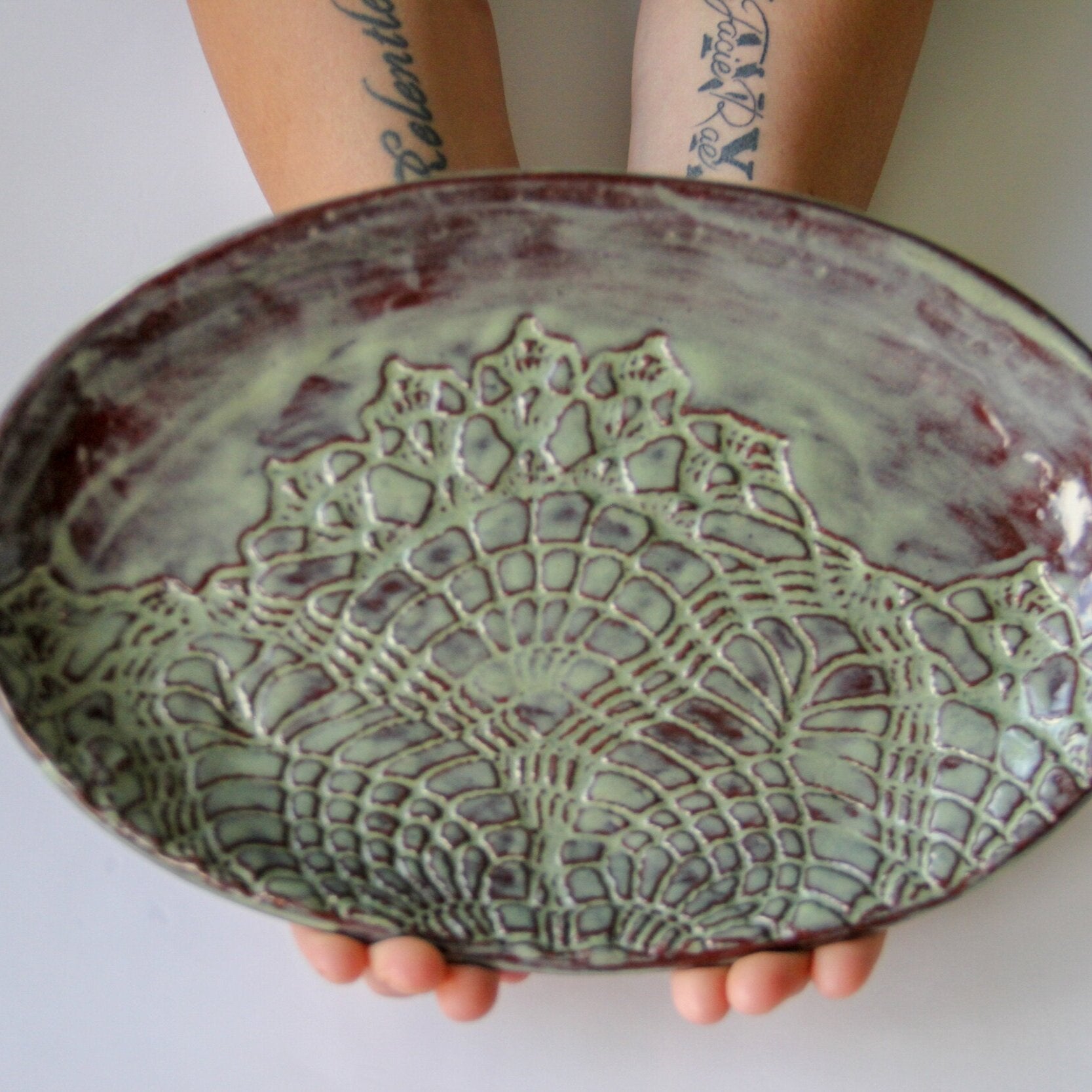 Prodigal Pottery Ceramic Oval Platter — product view 1