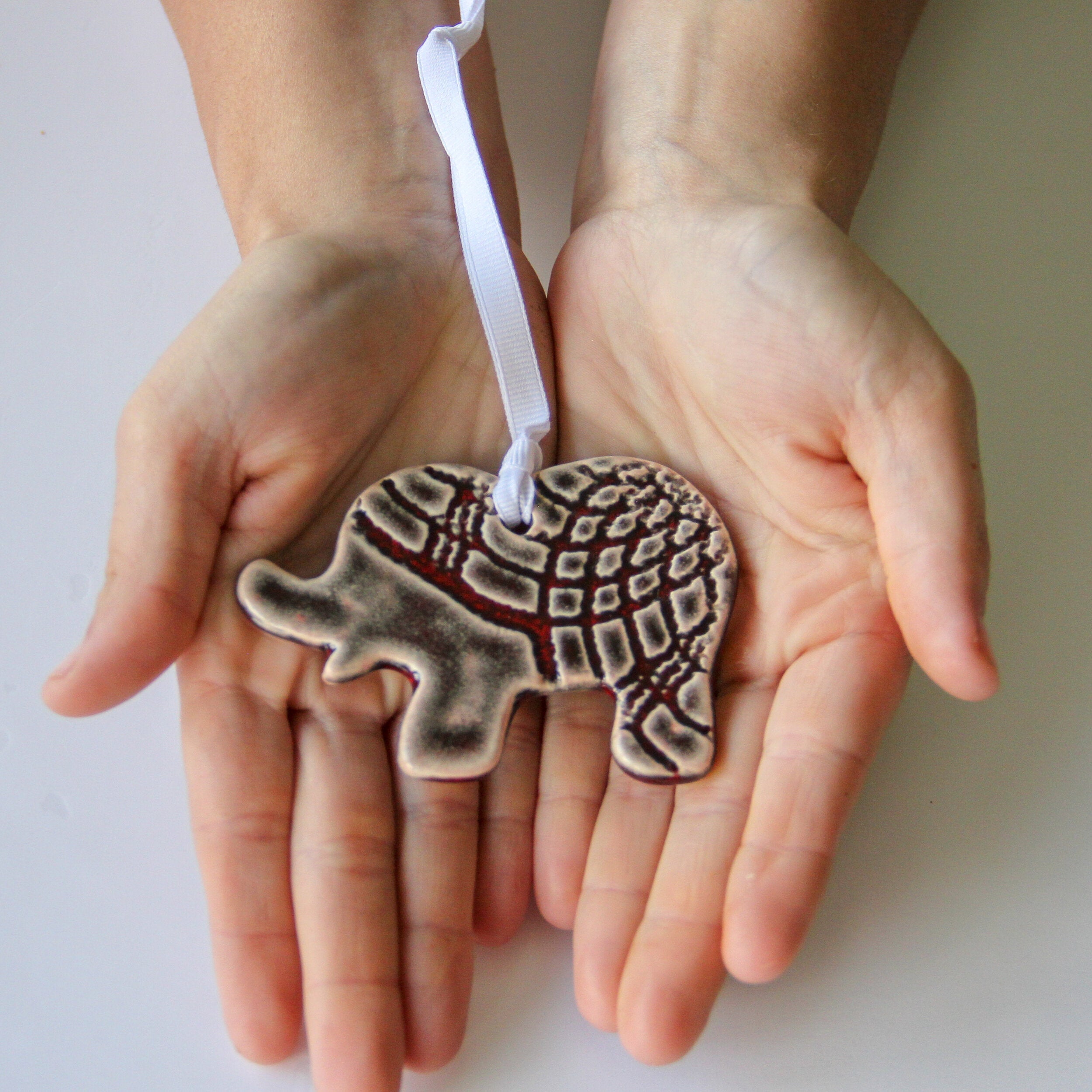 Prodigal Pottery Elephant Ornament — product view 2