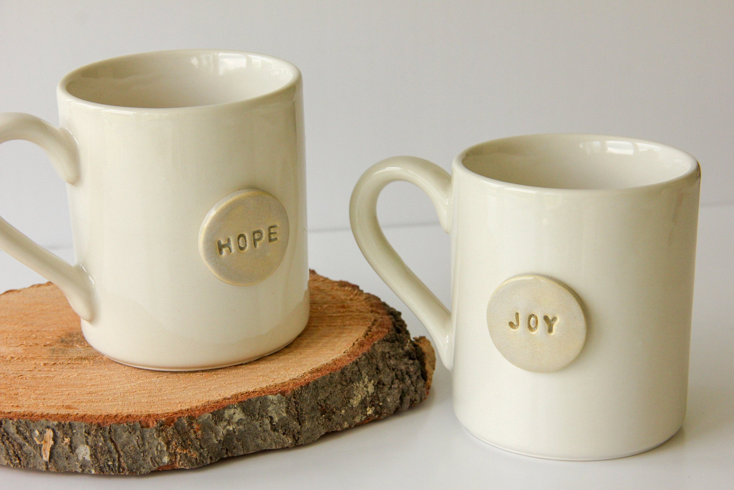 Prodigal Pottery Hope and Joy Mugs — product view 2