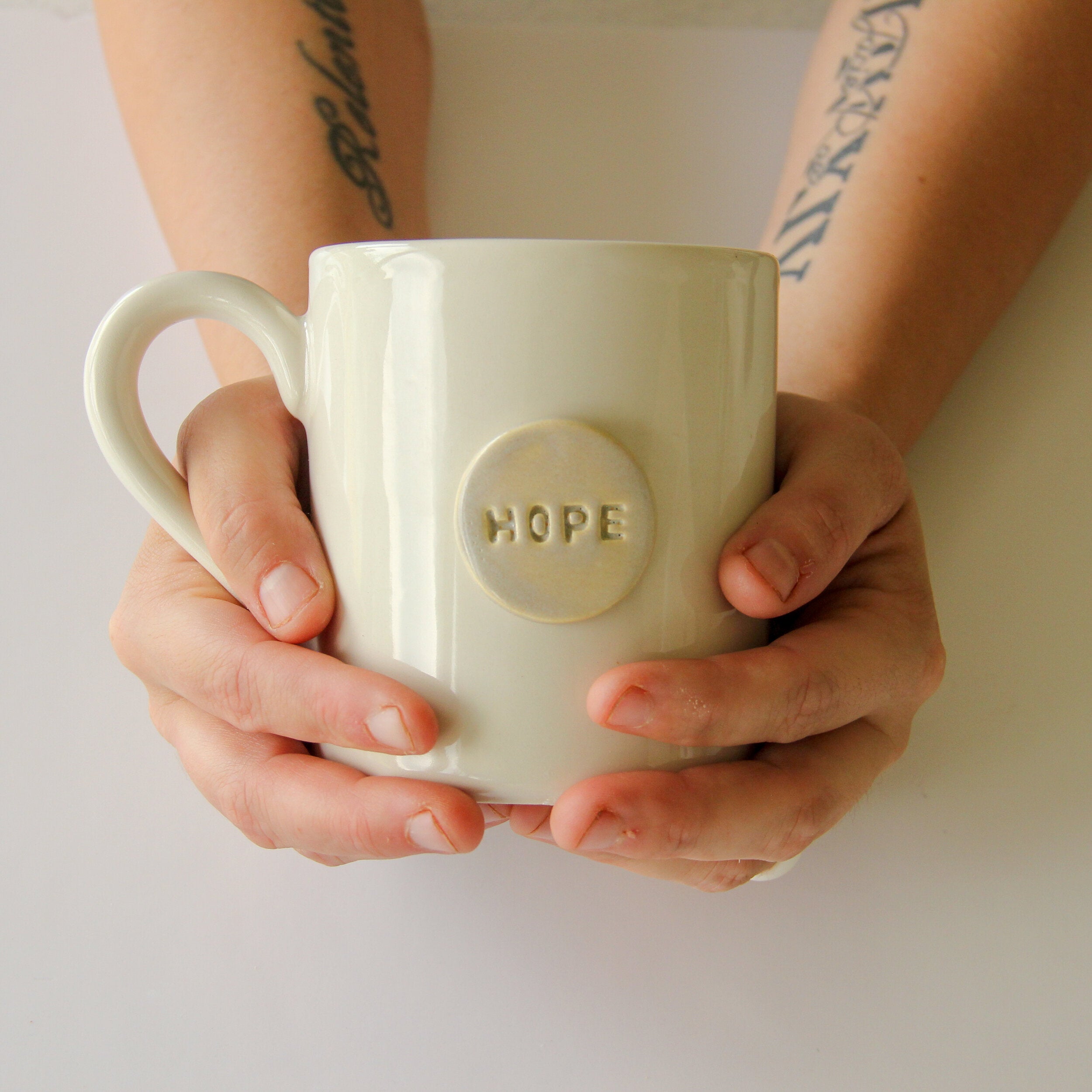 Prodigal Pottery Hope and Joy Mugs — product view 1