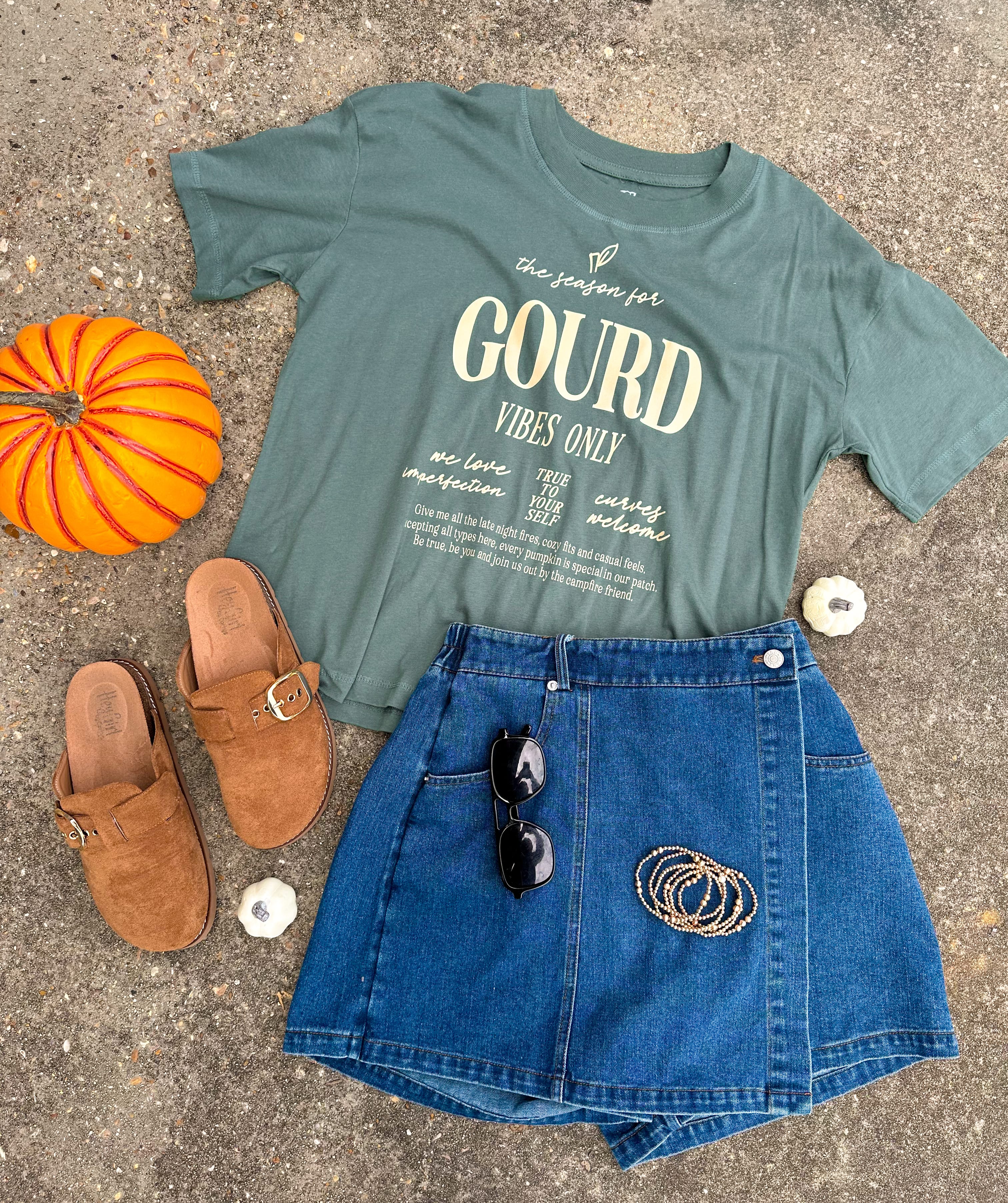 Gourd Vibes Only Boxy Tee by Southern Bliss Company